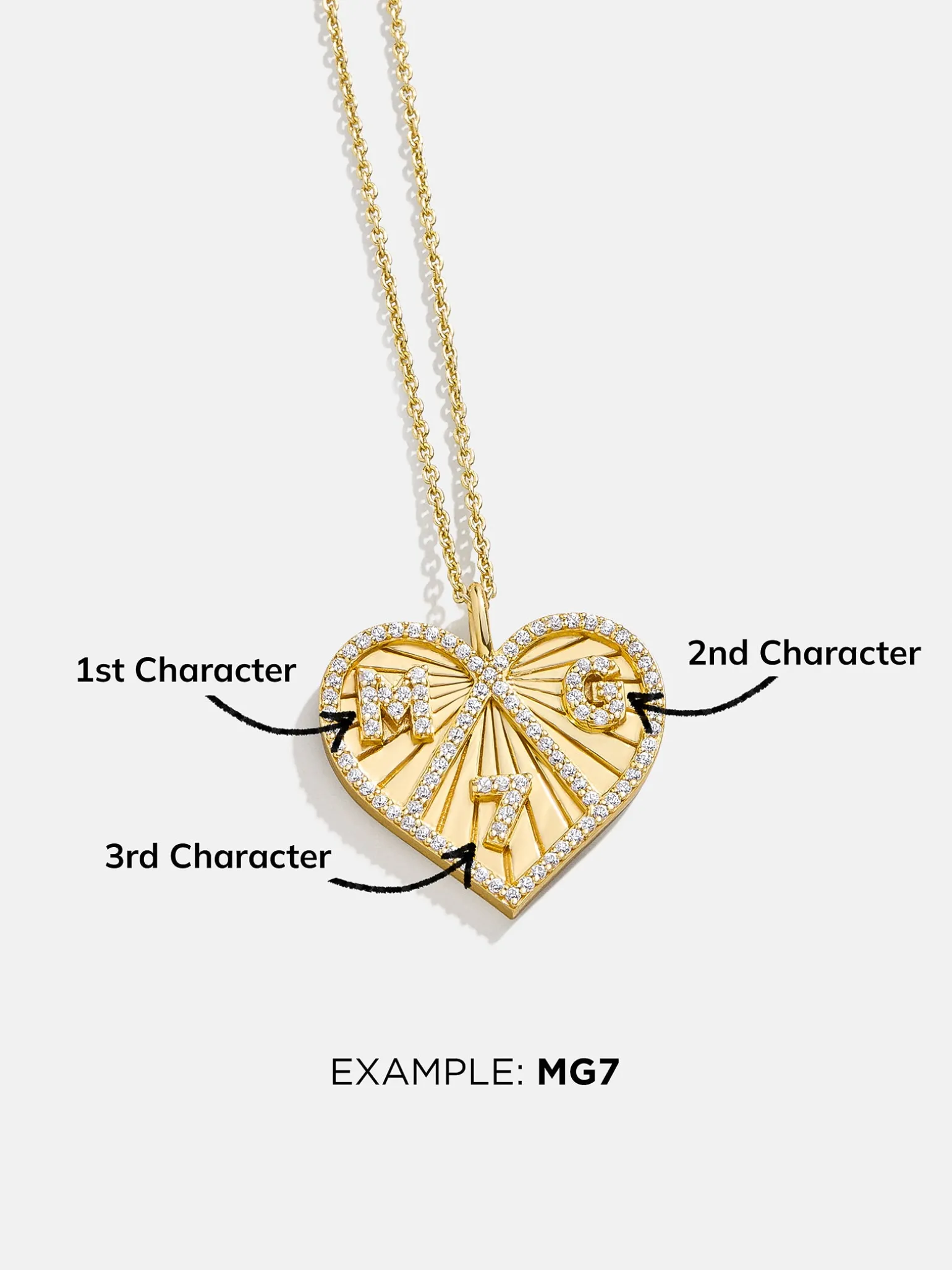 18K Gold Vermeil Custom Heart Necklace