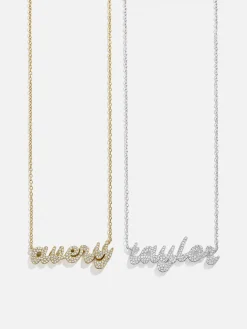 18K Gold Vermeil Custom Nameplate Necklace - Luxe