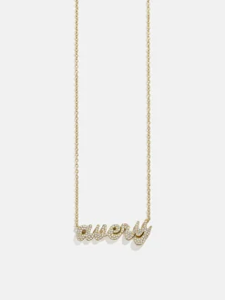 18K Gold Vermeil Custom Nameplate Necklace - Luxe