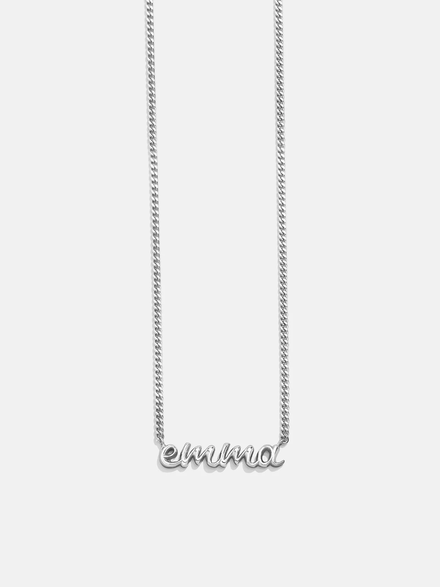 18K Gold Vermeil Custom Nameplate Necklace - 3D Script