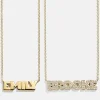18K Gold Vermeil Custom Nameplate Necklace - Bold