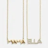 18K Gold Vermeil Custom Nameplate Necklace - Organic