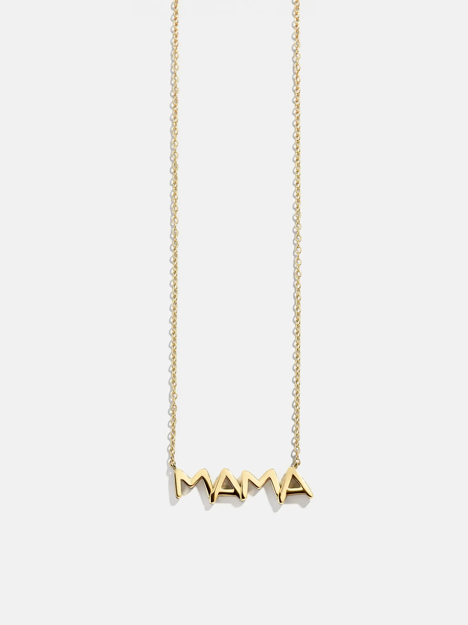 18K Gold Vermeil Custom Nameplate Necklace - Organic