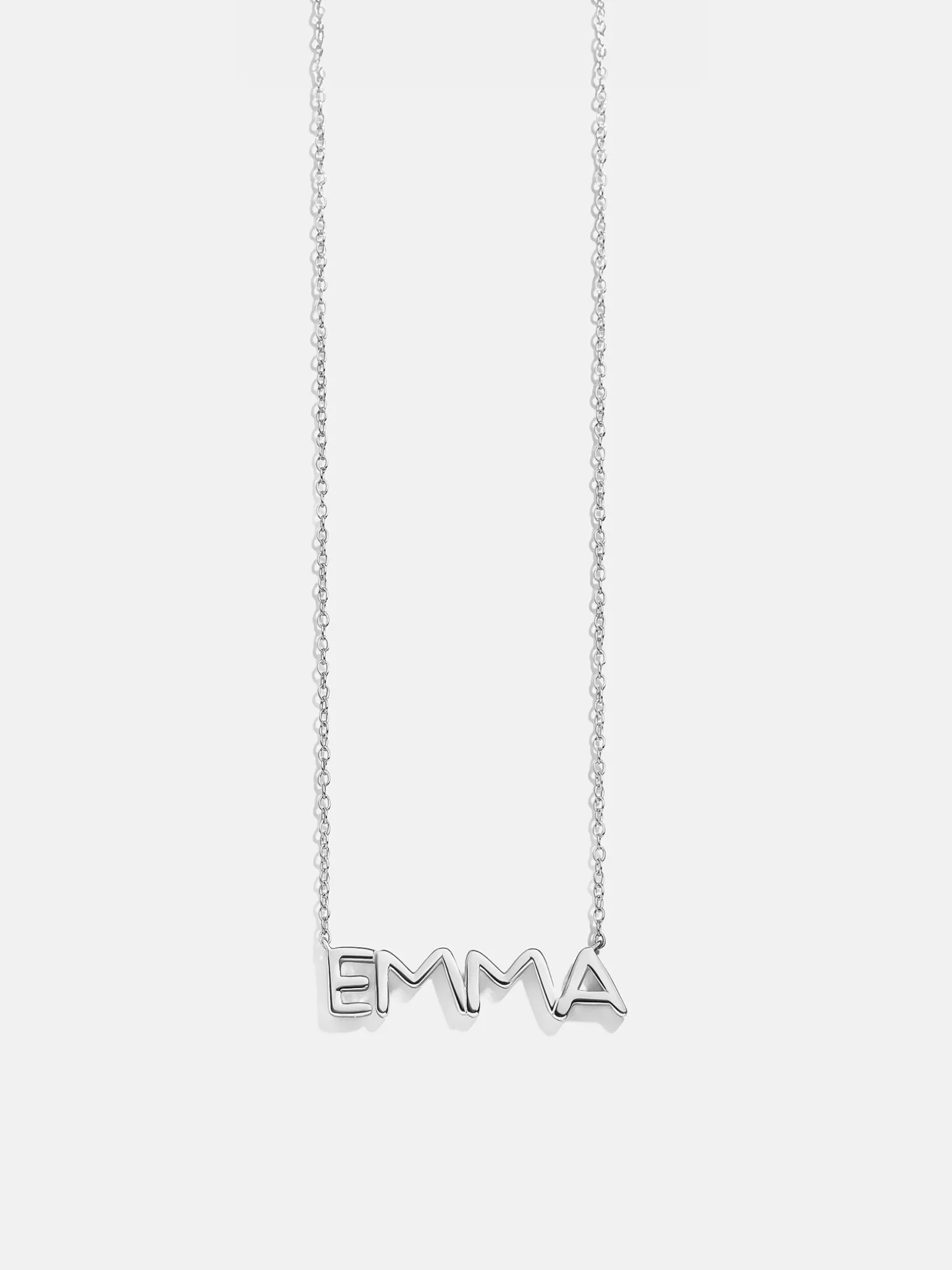 18K Gold Vermeil Custom Nameplate Necklace - Organic