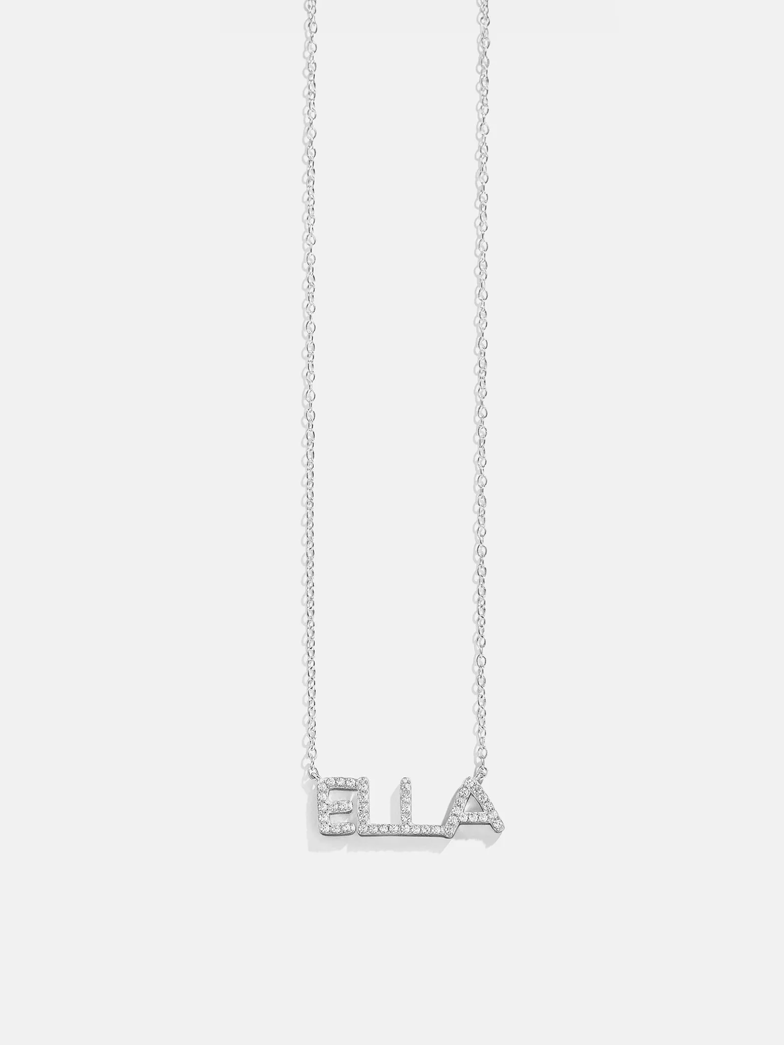 18K Gold Vermeil Custom Nameplate Necklace - Organic