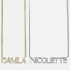 18K Gold Vermeil Custom Nameplate Necklace - Block