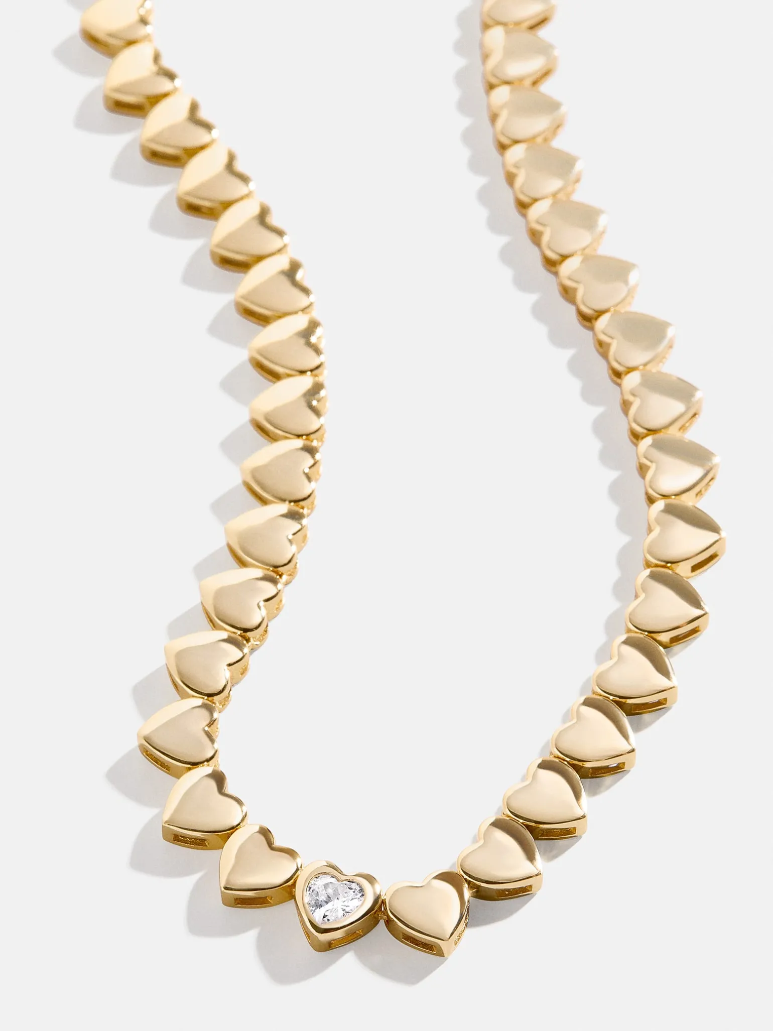 18K Gold Vermeil Daphne Tennis Necklace - Gold/Pavé