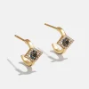 18K Gold Vermeil Evil Eye Delicate Hoop Earrings - Evil Eye
