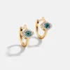 18K Gold Vermeil Evil Eye Earrings - Pavé Evil Eye