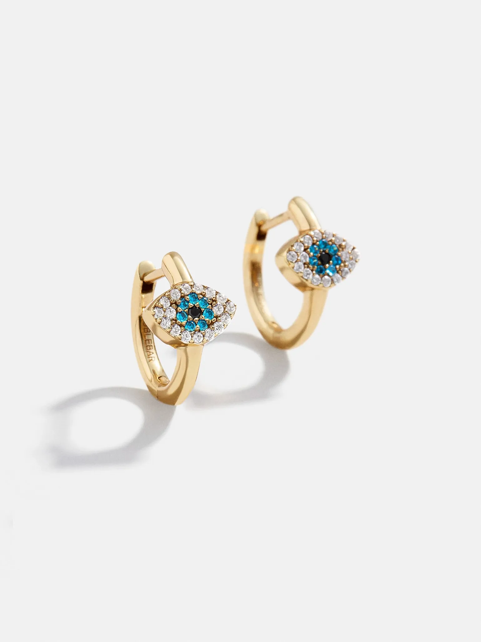 18K Gold Vermeil Evil Eye Earrings - Pavé Evil Eye