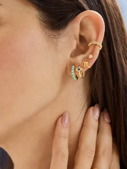 18K Gold Vermeil Evil Eye Earrings - Pavé Evil Eye