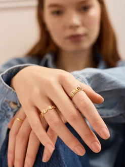 18K Gold Vermeil Evil Eye Pavé Ring - Evil Eye