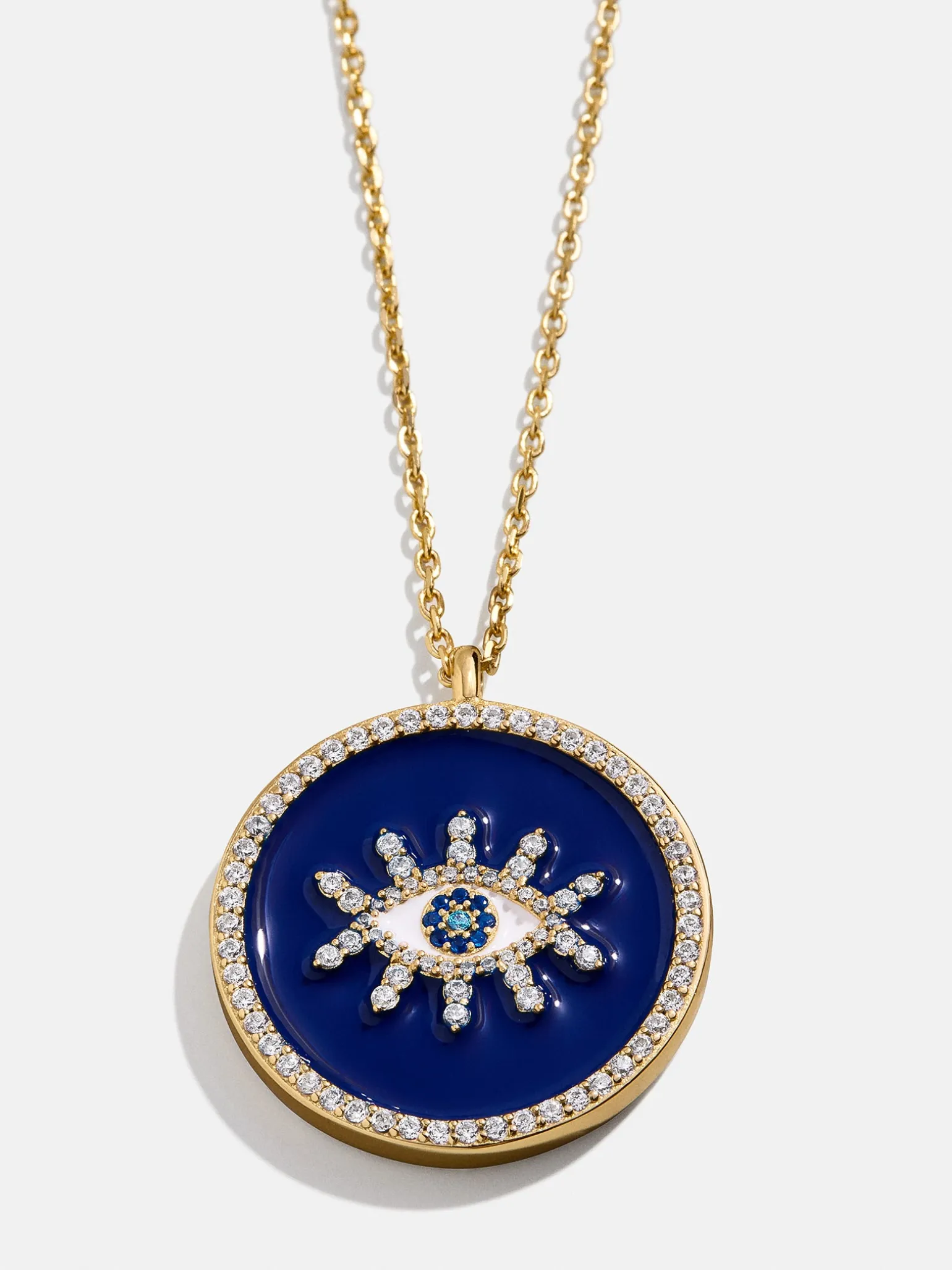 18K Gold Vermeil Evil Eye Reversible Pendant Necklace - Evil Eye