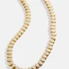 18K Gold Vermeil Geraldine Tennis Necklace - Gold/Pavé