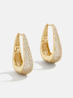 18K Gold Vermeil Gracie Earrings - Gold/Pavé