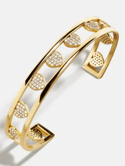 18K Gold Vermeil Heart Cuff Bracelet - Heart