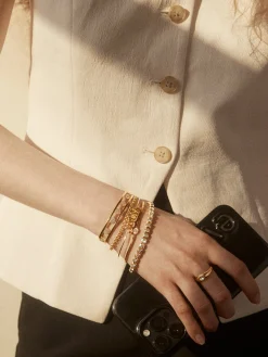 18K Gold Vermeil Heart Cuff Bracelet - Heart