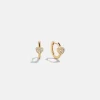 18K Gold Vermeil Heart Earrings - Heart