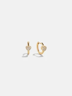 18K Gold Vermeil Heart Earrings - Heart