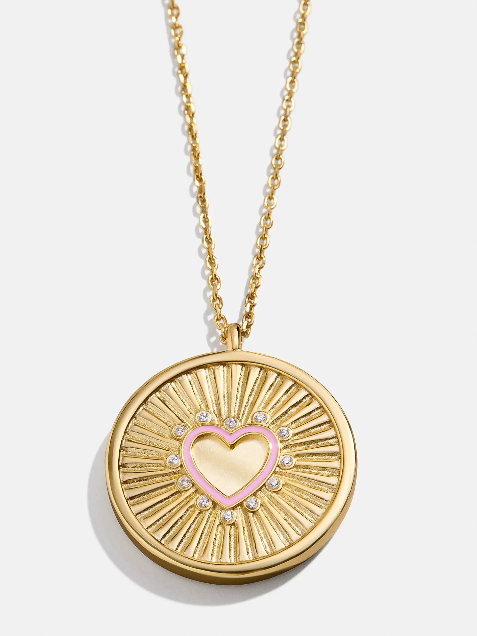 18K Gold Vermeil Heart Reversible Pendant Necklace - Heart