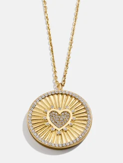 18K Gold Vermeil Heart Reversible Pendant Necklace - Heart
