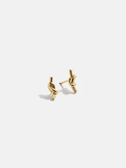 18K Gold Vermeil Just For Fun Earrings - Knot
