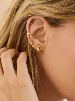 18K Gold Vermeil Just For Fun Earrings - Knot