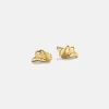 18K Gold Vermeil Just For Fun Earrings - Cowboy Hat