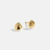 18K Gold Vermeil Just For Fun Earrings - Seashell