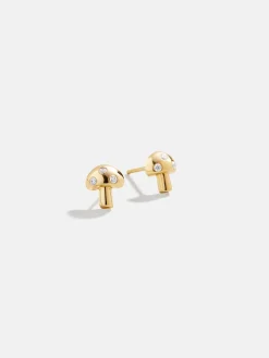 18K Gold Vermeil Just For Fun Earrings - Mushroom