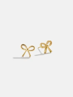 18K Gold Vermeil Just For Fun Earrings - Bow