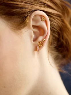 18K Gold Vermeil Just For Fun Earrings - Cherry
