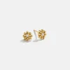 18K Gold Vermeil Just For Fun Earrings - Flower