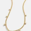 18K Gold Vermeil Leslie Necklace - Gold/Pavé