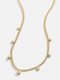 18K Gold Vermeil Leslie Necklace - Gold/Pavé