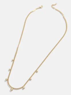 18K Gold Vermeil Leslie Necklace - Gold/Pavé