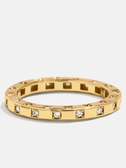 18K Gold Vermeil Mabel Ring - Gold/Pavé