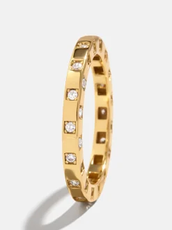 18K Gold Vermeil Mabel Ring - Gold/Pavé