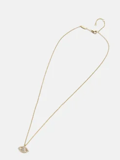 18K Gold Vermeil Motif Necklace - Evil Eye