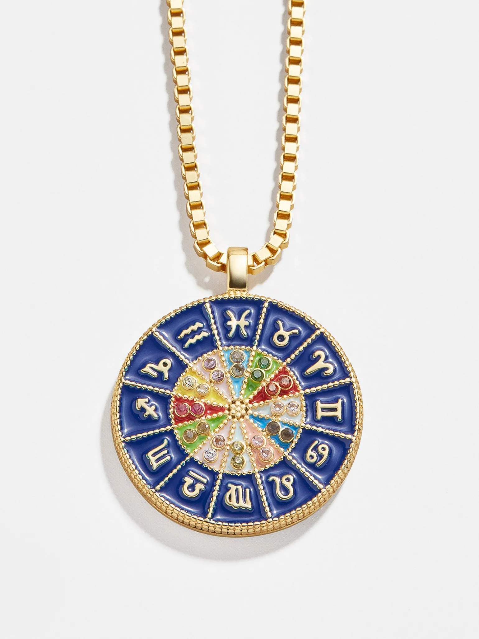 18K Gold Vermeil Reversible Medallion Necklace - Astro