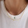 18K Gold Vermeil Spaced Number Custom Necklace - Small