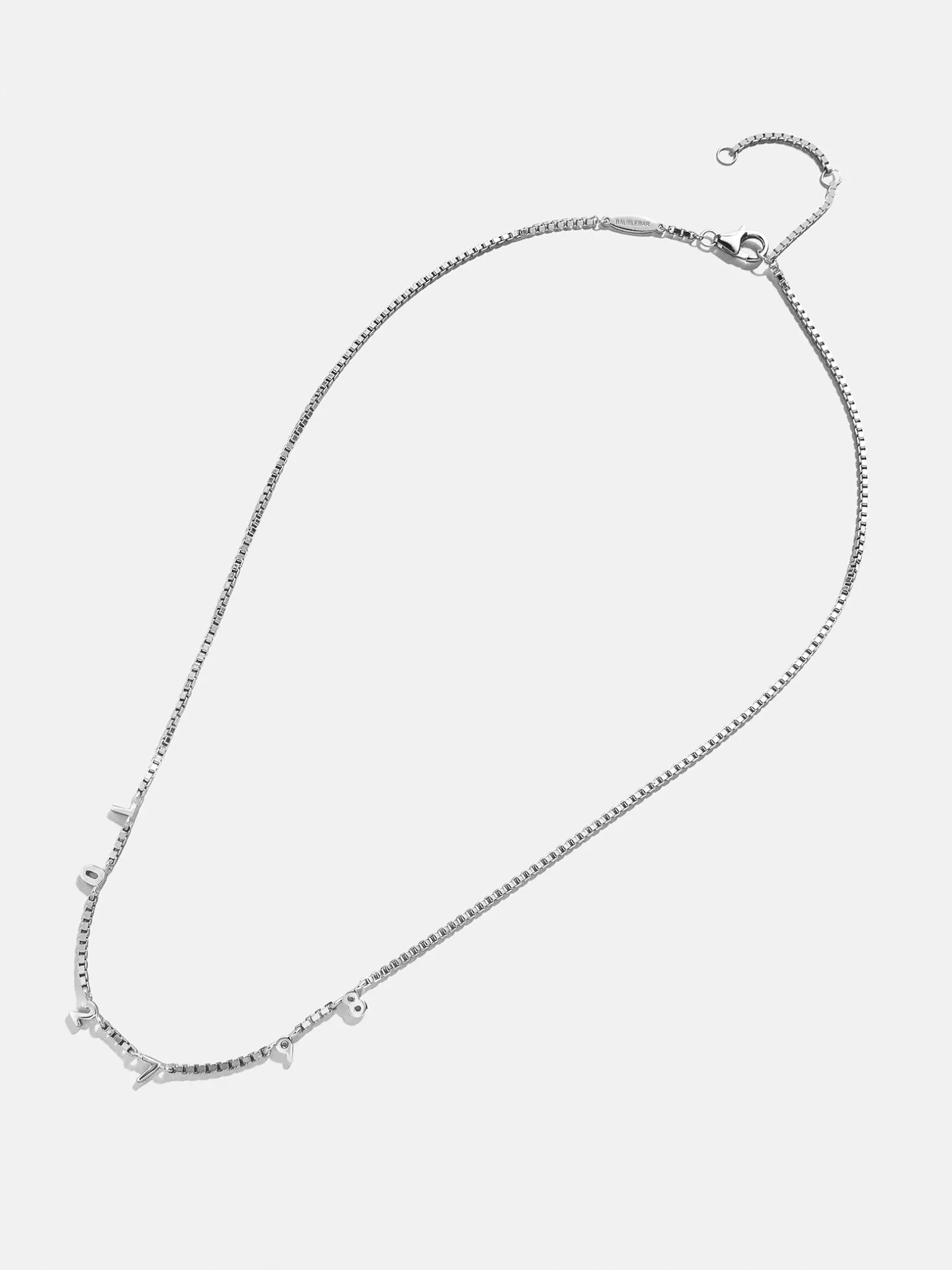 18K Gold Vermeil Spaced Number Custom Necklace - Small