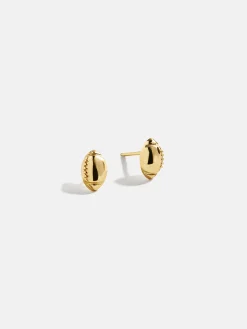 18K Gold Vermeil Sports Delicate Stud - Football