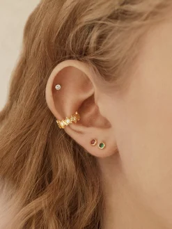 18K Gold Vermeil Star Ear Cuff - Star