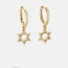 18K Gold Vermeil Star of David Earrings - Star of David