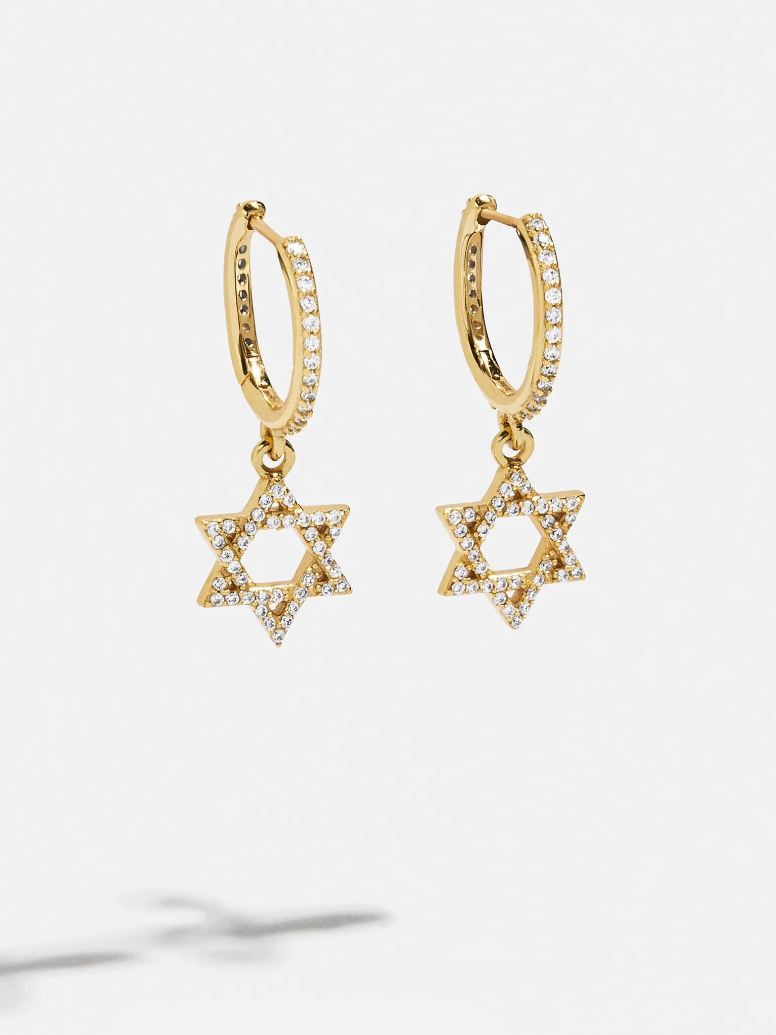 18K Gold Vermeil Star of David Earrings - Star of David