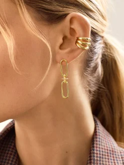 18K Gold Vermeil Vanessa Earrings - Gold
