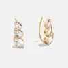 18K Gold Vermeil Victoria Earrings - Gold/Pavé