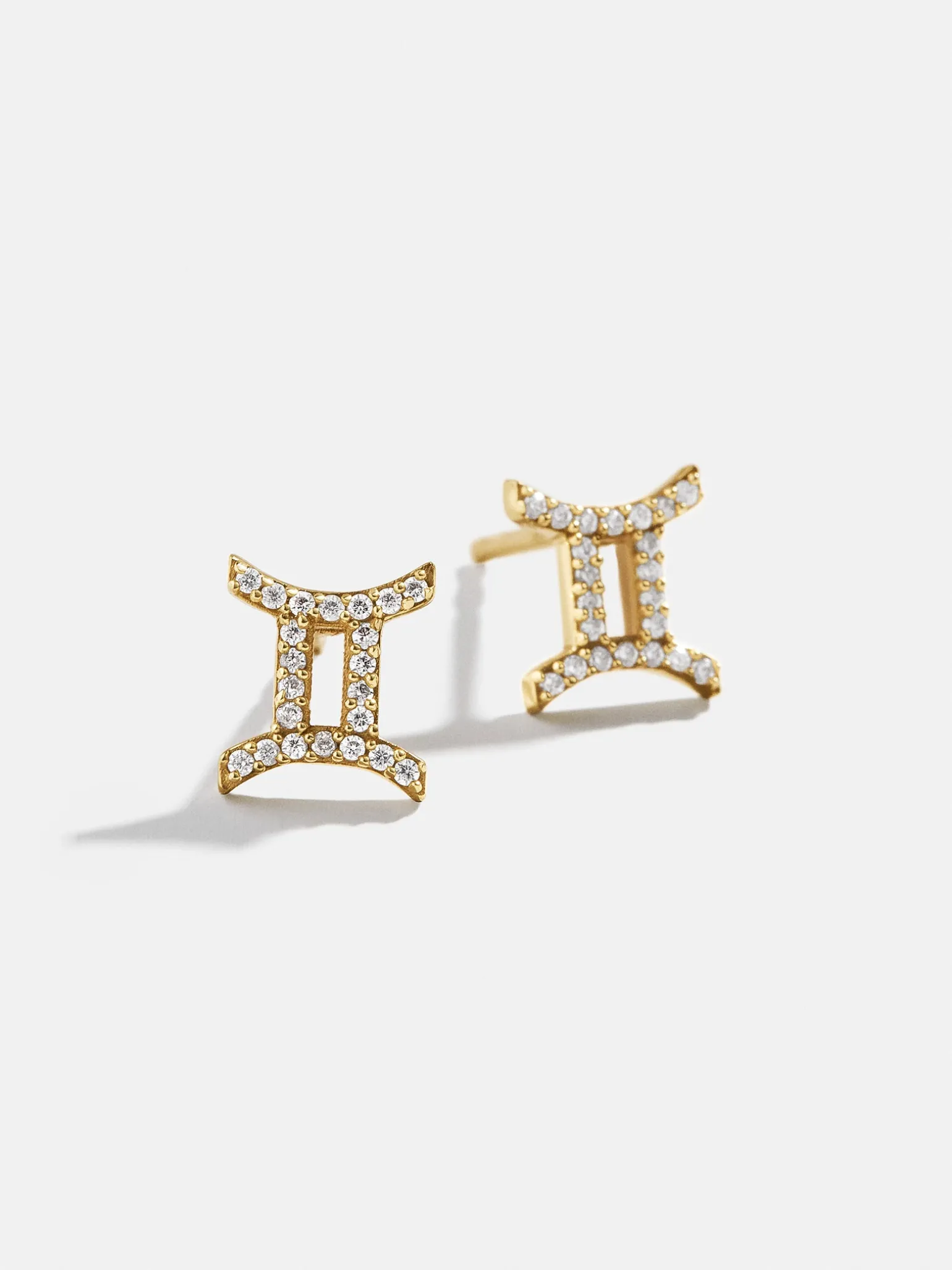 18K Gold Vermeil Zodiac Earrings - 18K Gold Vermeil. Pavé Cubic Zirconia Stones