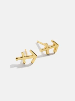 18K Gold Vermeil Zodiac Earrings - 18K Gold Vermeil
